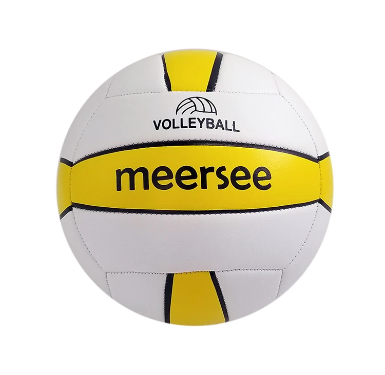 2023 New Arrival Official Size 5 Volleyball Low Price Outdoor Polybag Adults PMS Colored Machine Sew Volleyball Meersee Sports