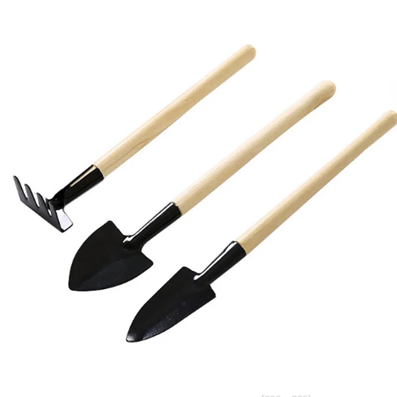 Garden Tools Three-piece mini garden shovel/rake/spade Potted plant potting plant scalloping shovel