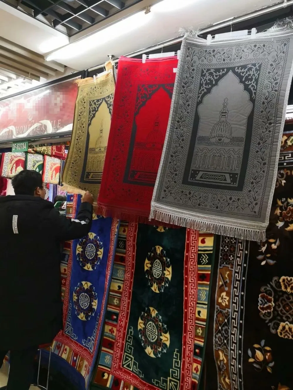  Толстый и мягкий исламский Противоскользящий мусульманский коврик для