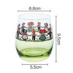 Стакан для маленького человека из Эльзаса, прозрачный стакан для питья в скандинавском стиле, стакан для вина без стакана