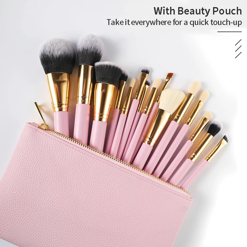 Hot Sell Professional Wholesale Makeup Brush Gift Set With High Quality Soft Nylon