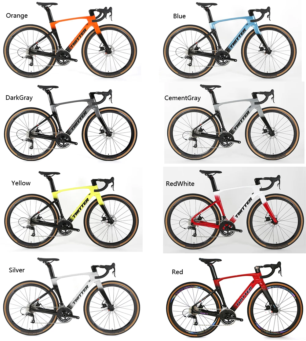 2021 TWITTER RIVAL 22 Speed speed 700*40C Disc brake  carbon bicycle gravel