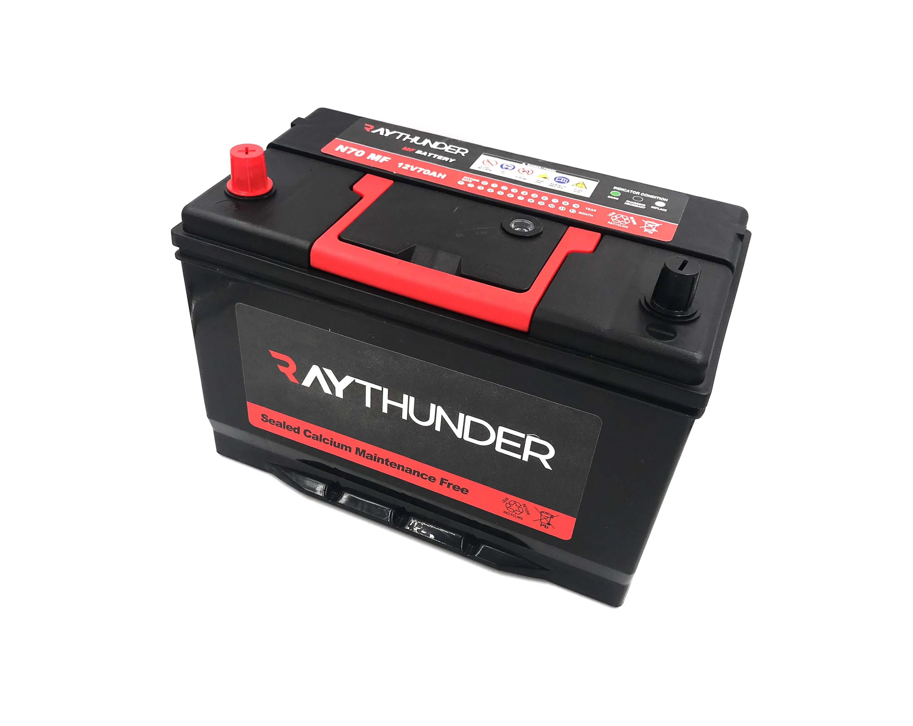 N70 MF 12V70AH lithium battery electric car/24 volt car battery