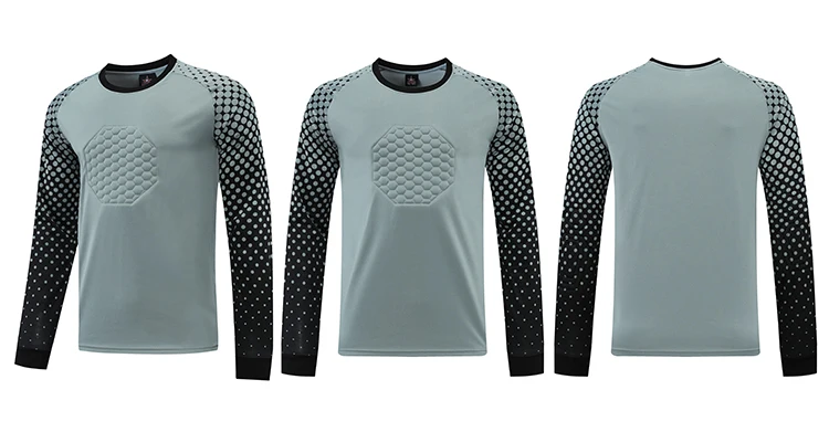 Men Long Sleeved Soccer Goalkeeper Uniforms Customized logo Adult and child Football Jersey Training Soccer Wear Set