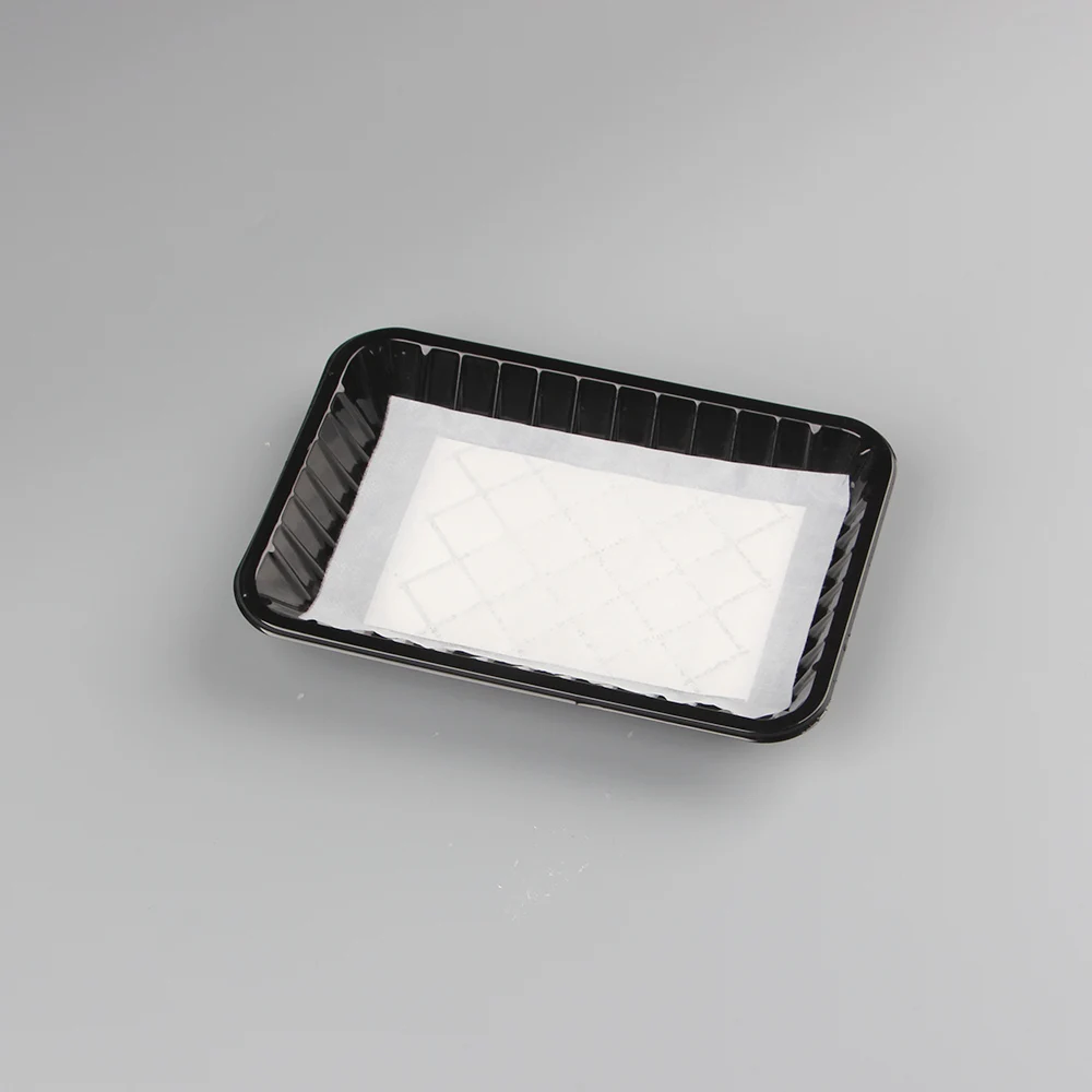Factory price and high quality meat packaging absorbent pad with SAP for fresh fruit vegetable meat seafood