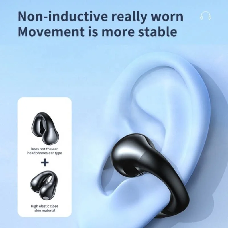 Hot saling Fashion headset JR01Transparent Capsule Smart Digital Display Ear-hook Wireless portable bluetooh Earphone for gaming