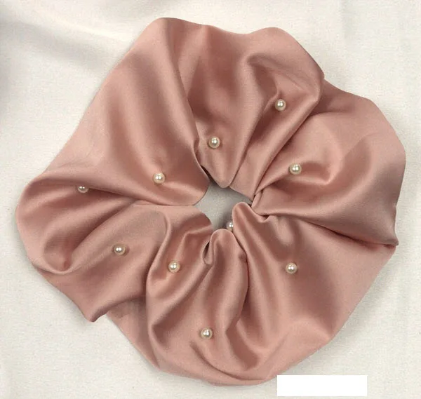 
Best Seller Fashion Bow Hair Bands Korean High Quality Silk Satin Hair Scrunches 