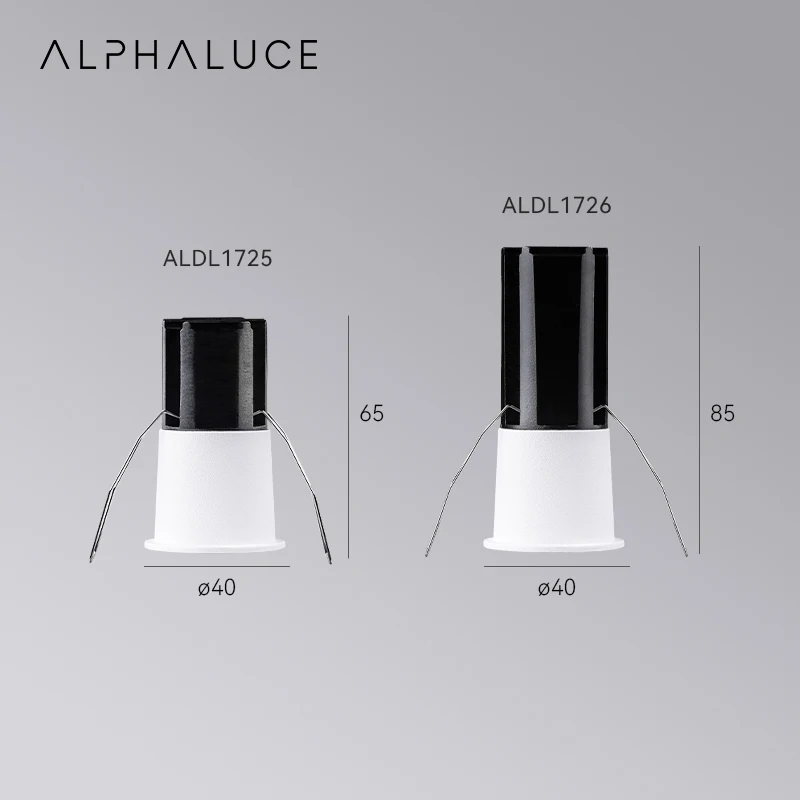 ALPHALUCE Cri 98 5 Вт вырез 35 мм отель проект встраиваемый Диммируемый Светильник Cob Downlights