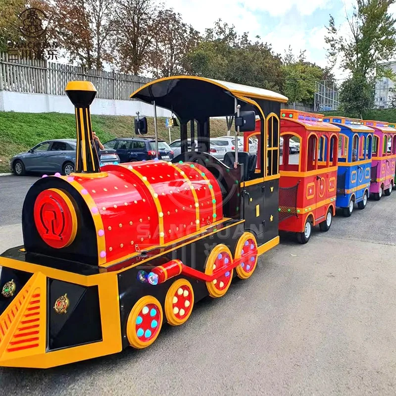 Mini Express Amusement Park Trackless Train For Sale