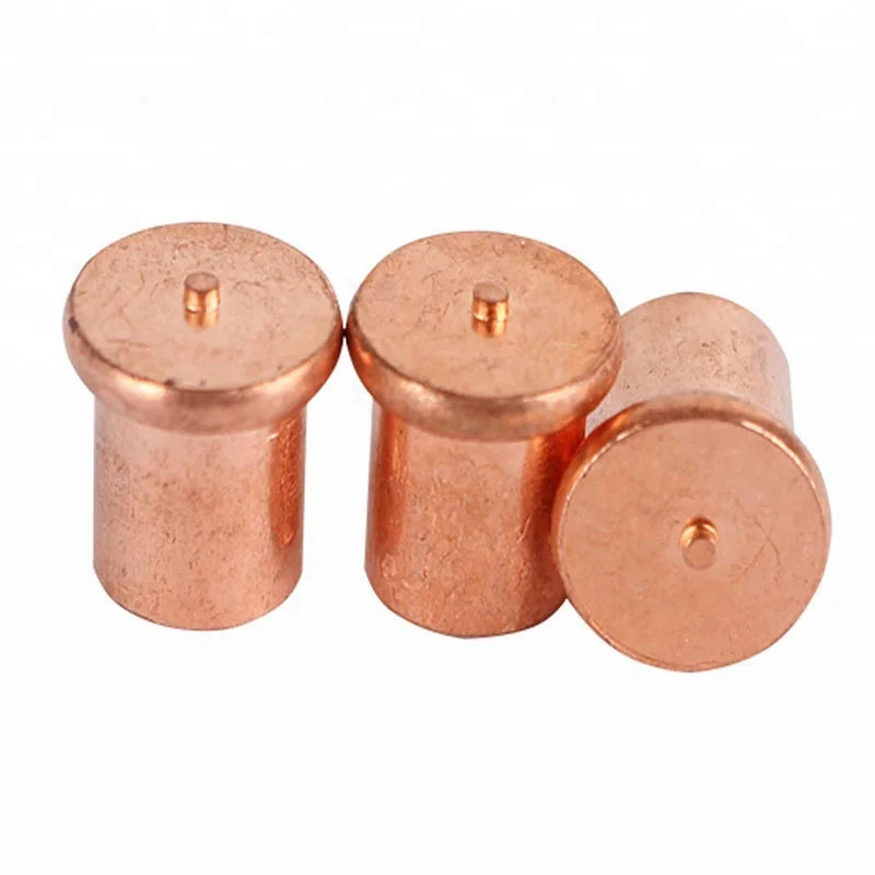 Factory customized stainless steel sopper plated CD flanged fully threaded capacity discharge spot welding screw studs