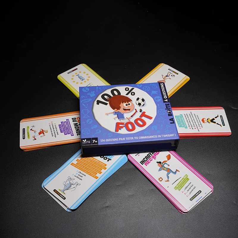 2023 New Style Kids Custom Flash Cards Game Card Printing Puzzle Paper Educational Toys