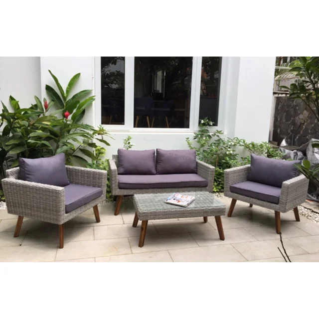 Wooden Material Indoor Home Furniture Living Room Set Best Selling High Quality Ready To Export From Vietnam Manufacturer