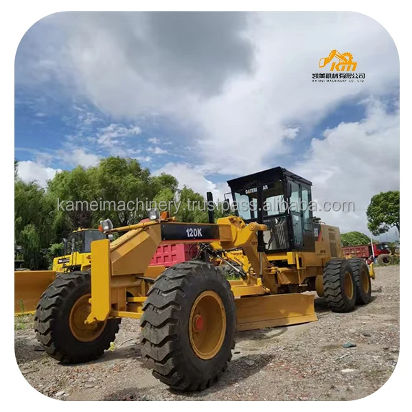 Nice quality Used original Japan Grader CAT120K In Good Condition At Low Price Good condition multifunction grader