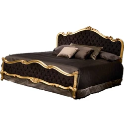 2022 Home Furniture Customized Modern Melamine Solid Wood Bedroom Suites Arabia Stylish Black fabric Italian Bed And Side Stool