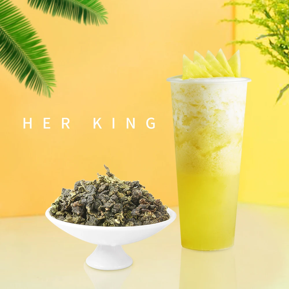 Тайваньский поппинг Boba, натуральный фрукт, черно-золотой чай Phoenix Oolong из Шри-Ланки, пузырьковый чай, сырье для молочного чая