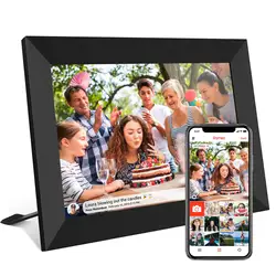 New Design Frameo App 10.1 Inch  USB Family Sharing Photo 16GB Big Size Video digital picture frame