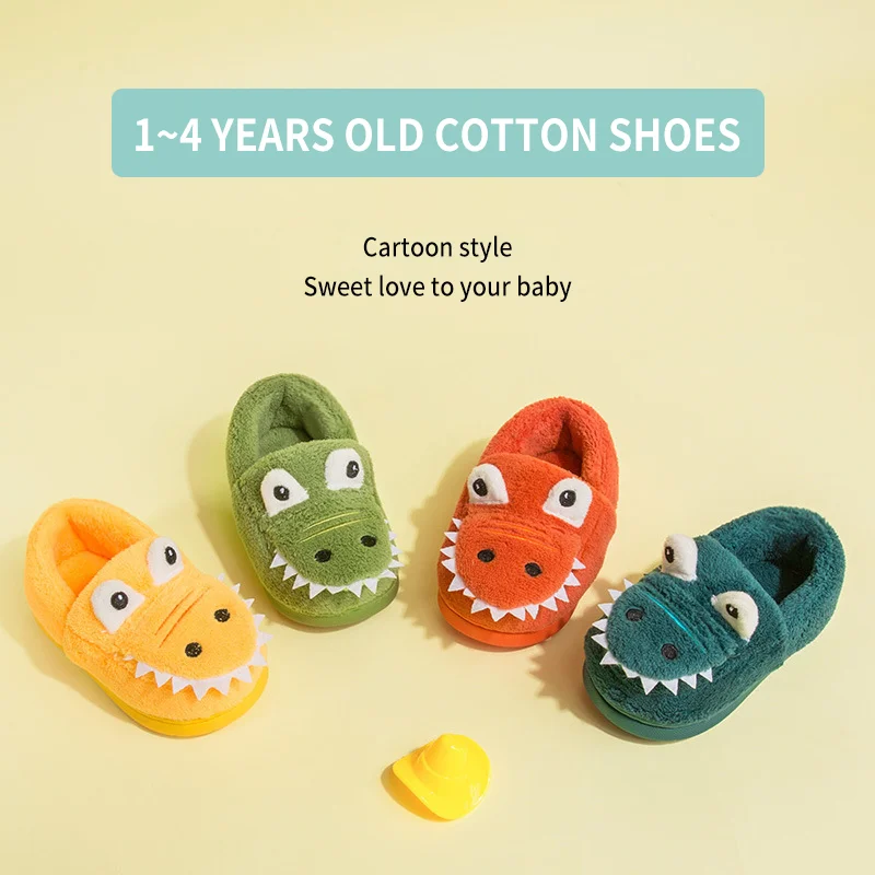  Winter Cute Ball Children Slippers Furry Keep Warm House Shoes For Kids Wholesale Baby