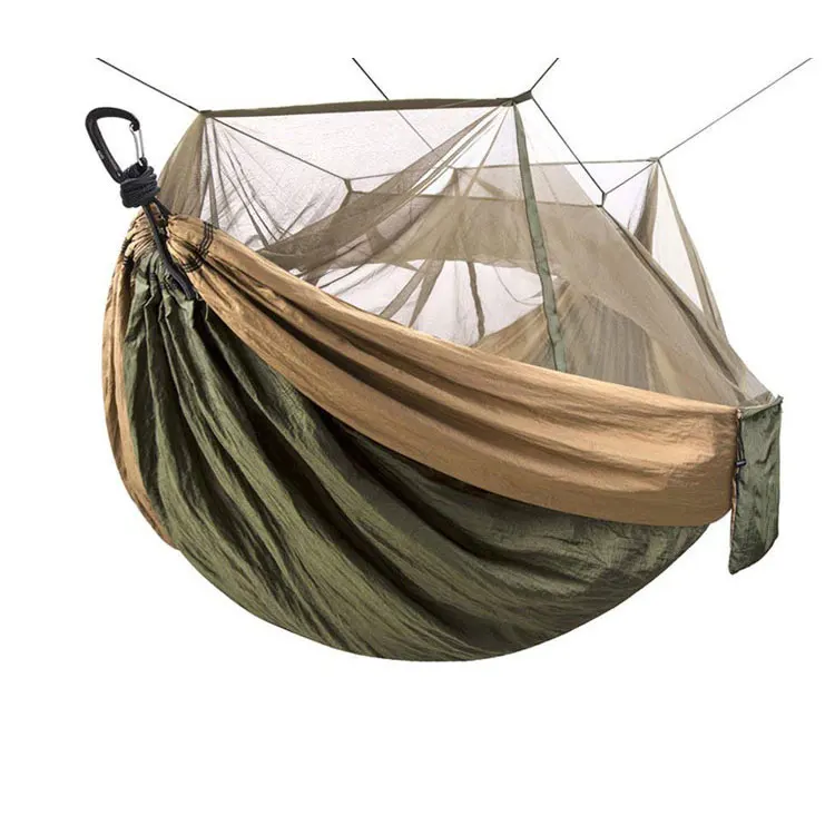 
10ft durable nylon double camping hammock with straps, best sellers camping hammock with net 