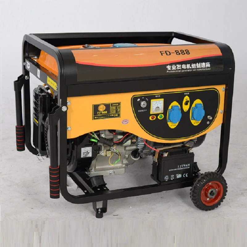 Gainjoys 10KW Gas LPG Gasoline Portable Electric Generator Engine Petrol Generator 220V/380V Factory wholesale Price