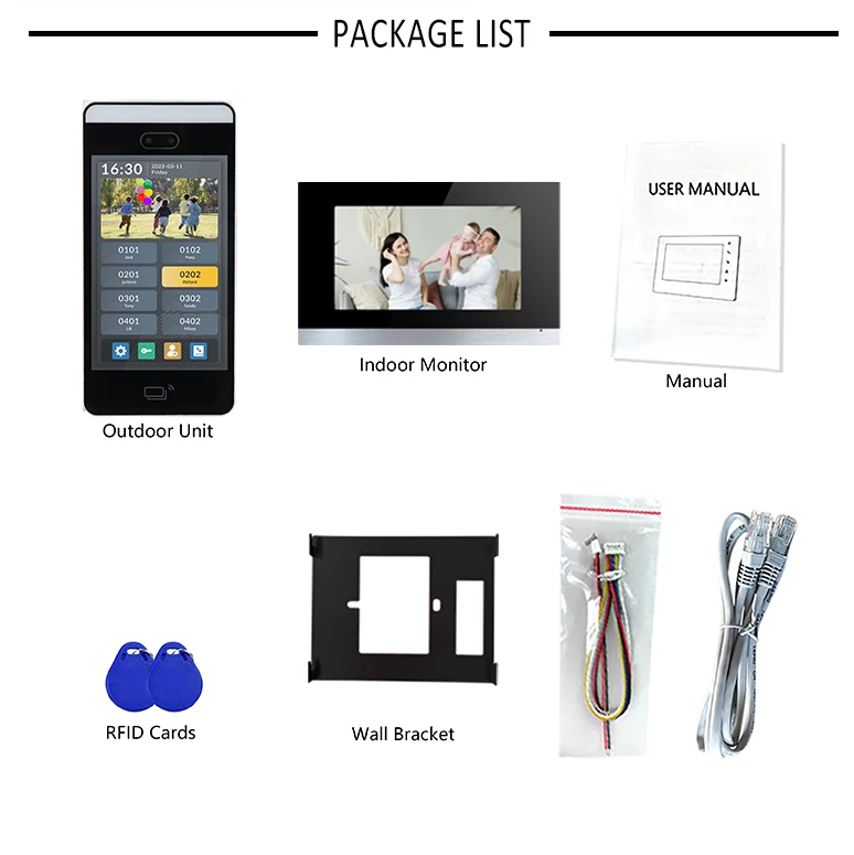 Digital Telephone With Android System Video Doorbell Intercom Home Intercom