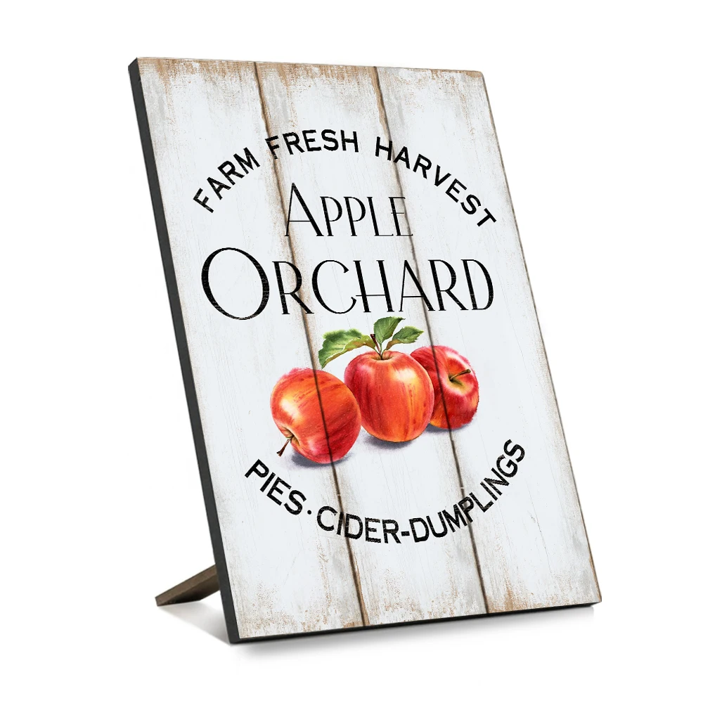 custom vintage harvest pumpkin fruit wood sign fall autumn decor wooden craft home decor wall art