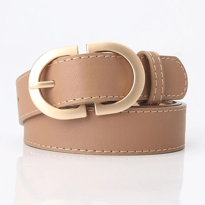 Ms. Belt Female Simple Hundred Take Jeans Belt Korean Version Of The Casual Metal Buckle Student Belt Women