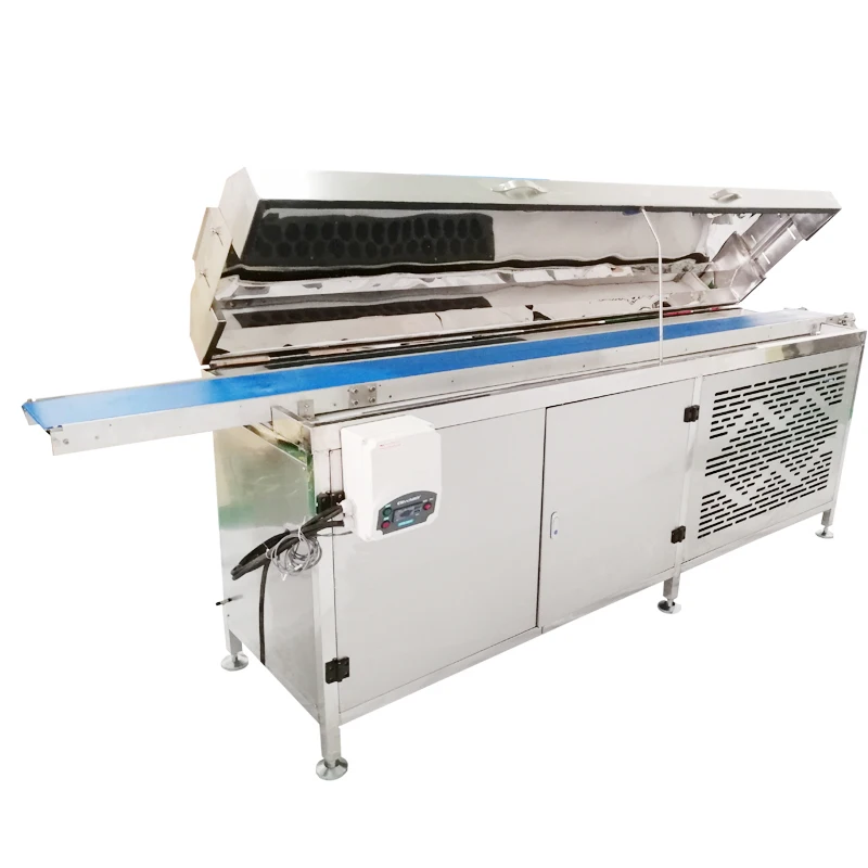 Papa best selling small chocolate enrobing machine for India/Small chocolate coating machine