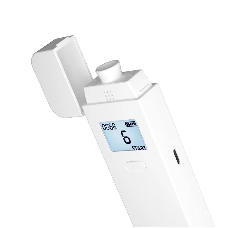 Wholesale high quality portable breathalyzer new product smart keychain alcohol tester USB charging breathalyser