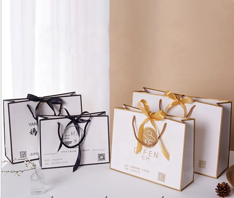 Custom Factory price  hot selling new style  paper grocery gift box shopping bag Jewelry Luxury Gift paper bag