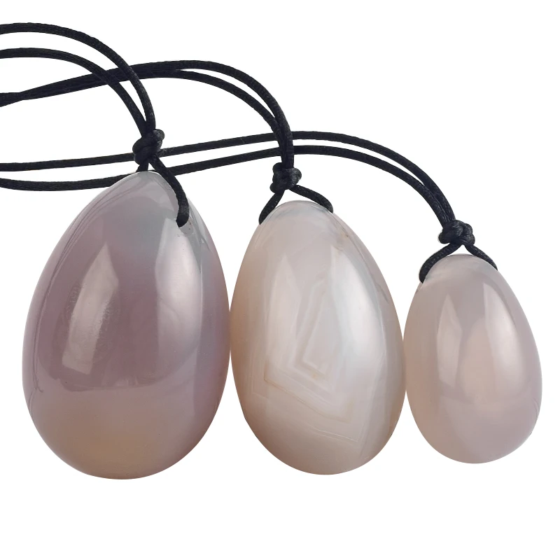  PANGEM Серый агат S/M/L драгоценный камень нефритовые яйца йони без воска не химические женские подтягивающие вагинальные упражнения