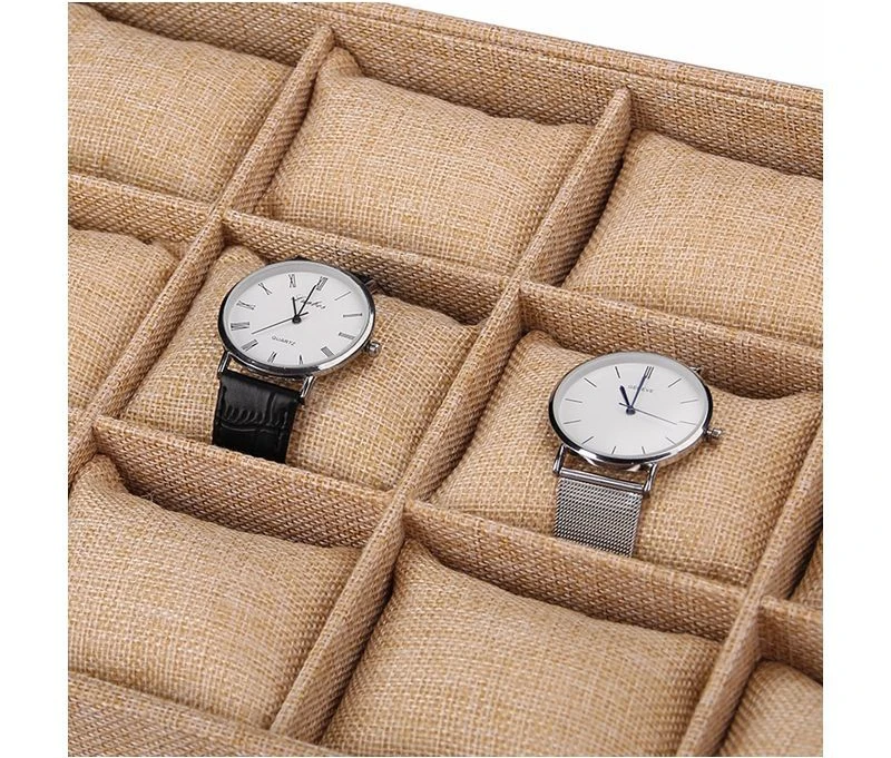 stackable velvet watch strap display tray watch display tray