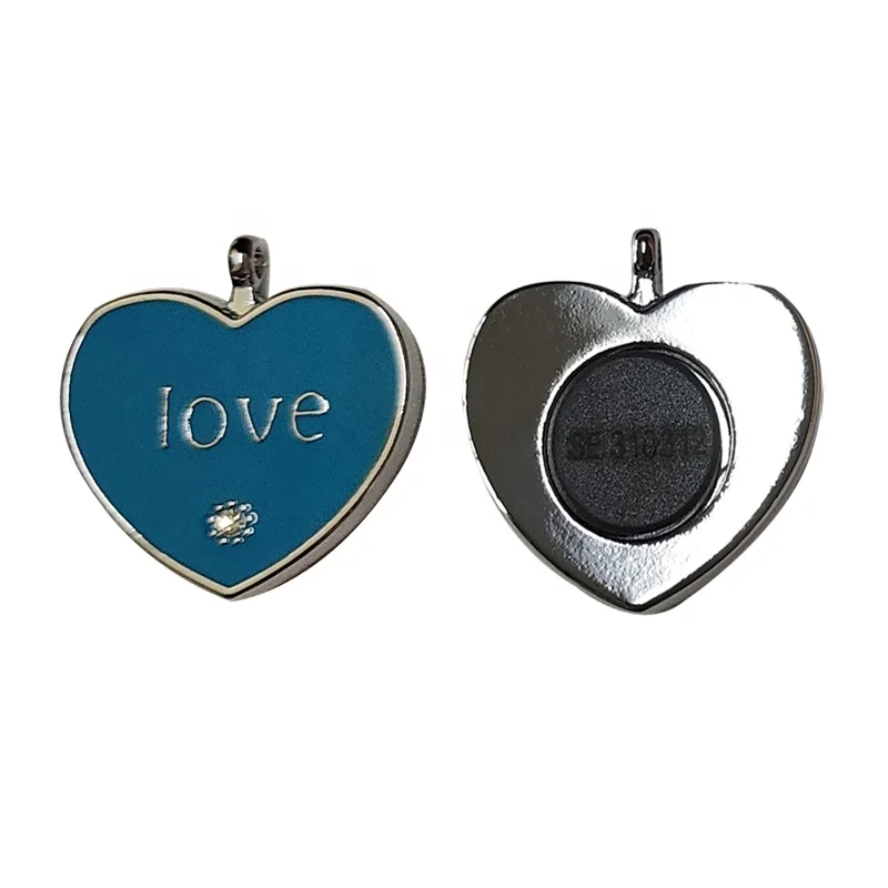 Newest design Zinc alloy Germanium Stone heart energy pendant black energy stone pendant body pendant necklace with customize
