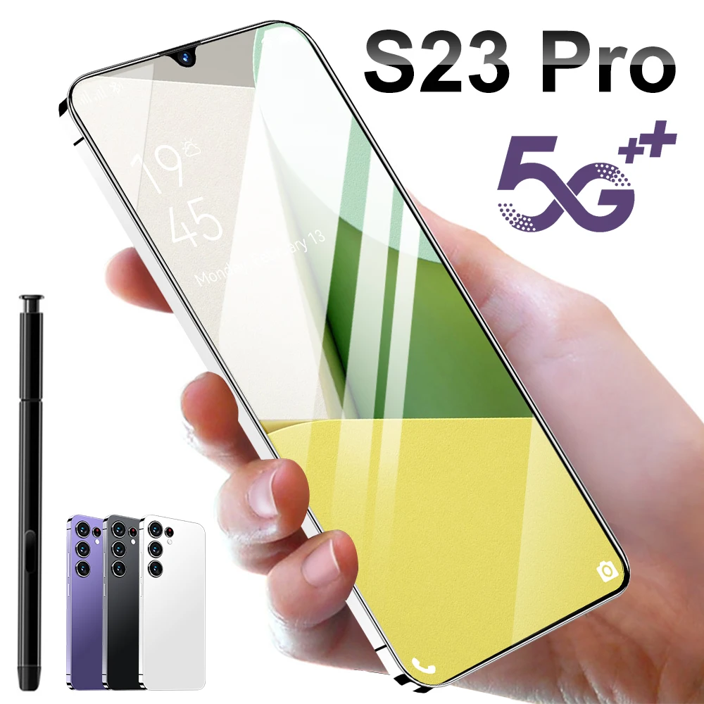 Original S23Pro 7.0-inch full screen lightweight smartphone multifunctional support face unlock the global version made in china