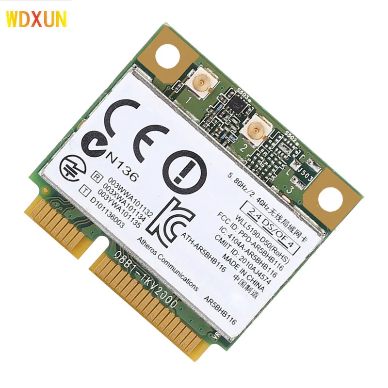  Wi-Fi-карта Atheros AR9382 AR5BHB116 2 4 ГГц PCI-E для Win
