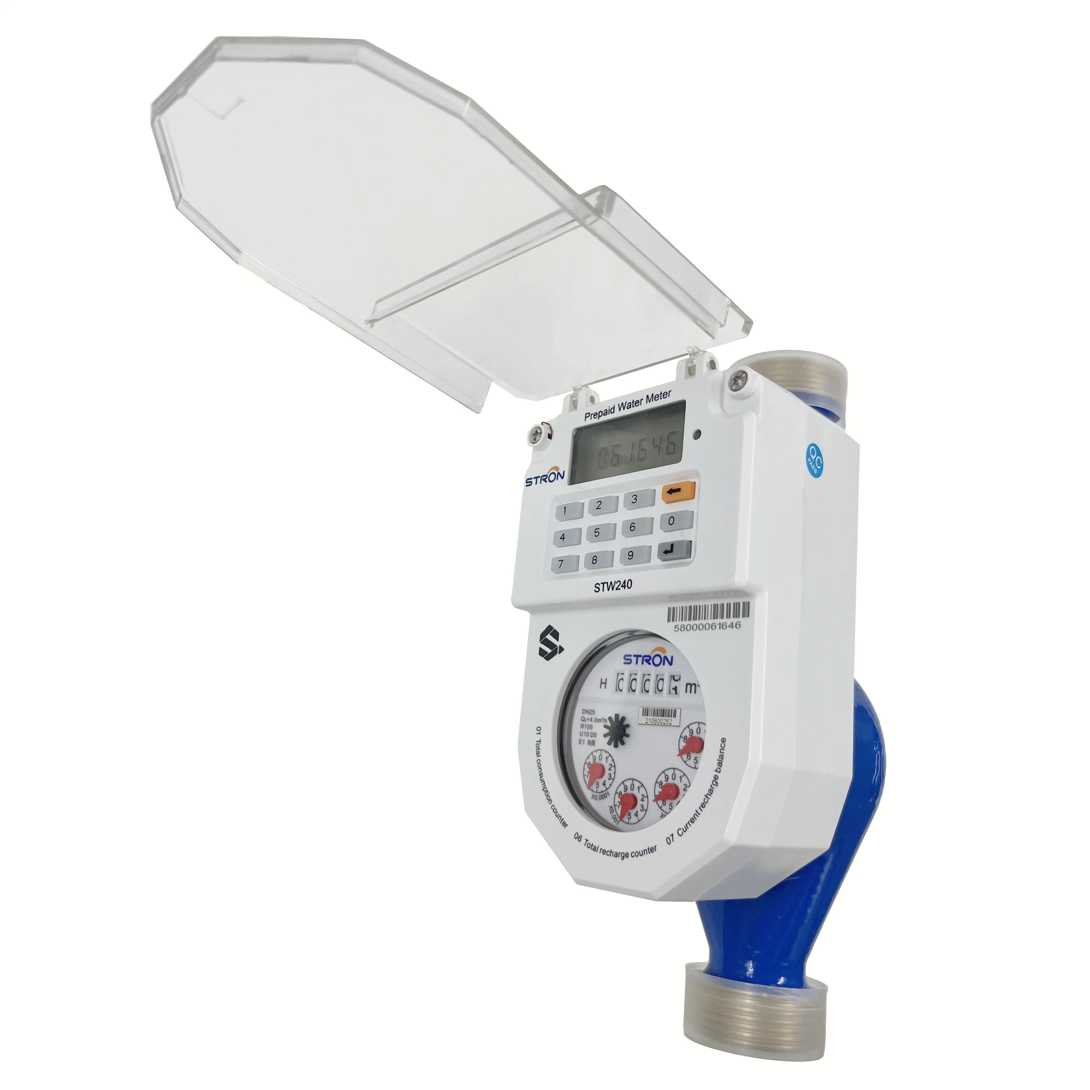 Wireless Rf Intelligent Prepaid Water Meter With Remote Monitoring Vending Software