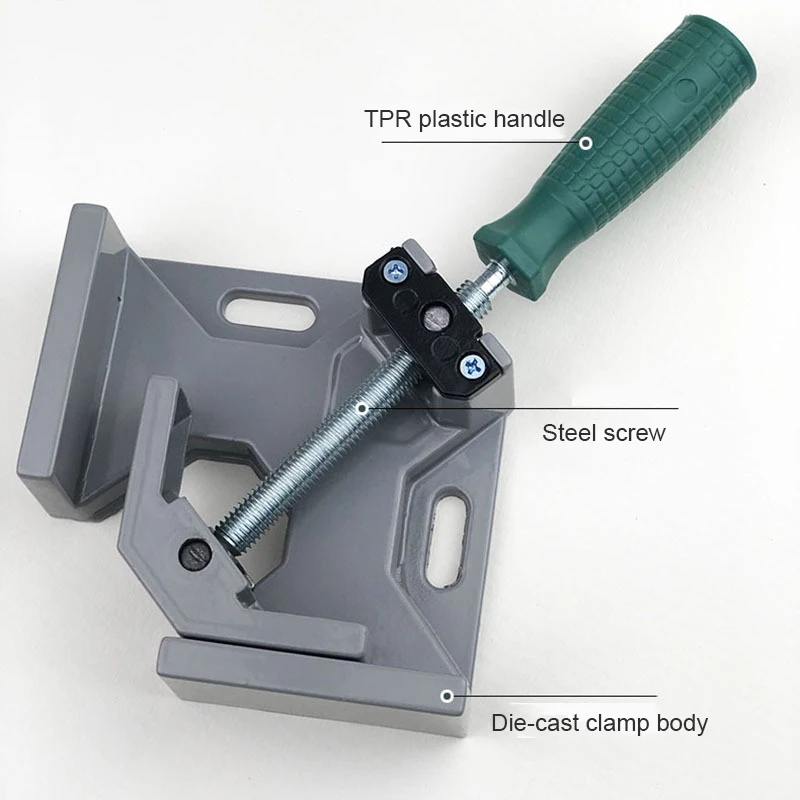 China Factory Multifunctional Carbide corner Clamps  Photo Frame Corner Clip Single Handle 90 Degree Clamps