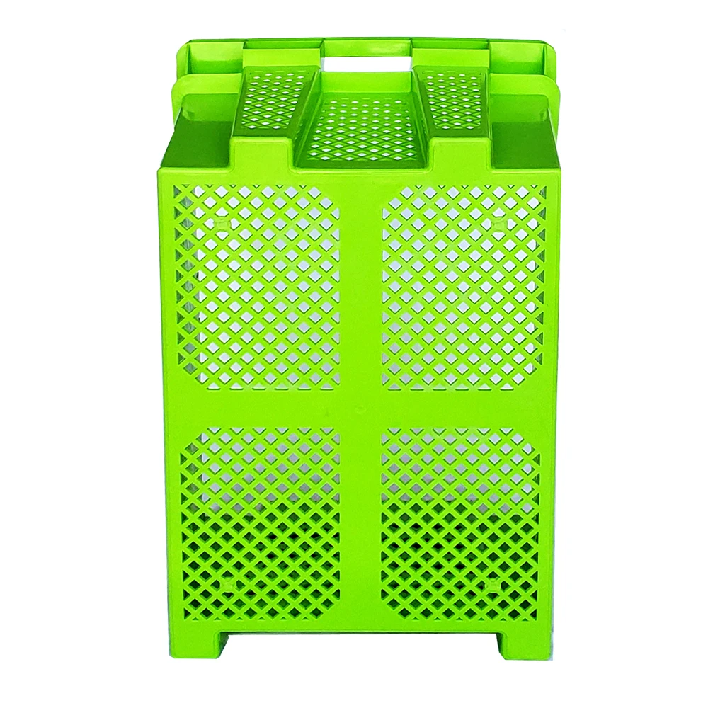 Customized nestable mesh vegetable plastic moving crates storage turnover box delivery harvest basket crates