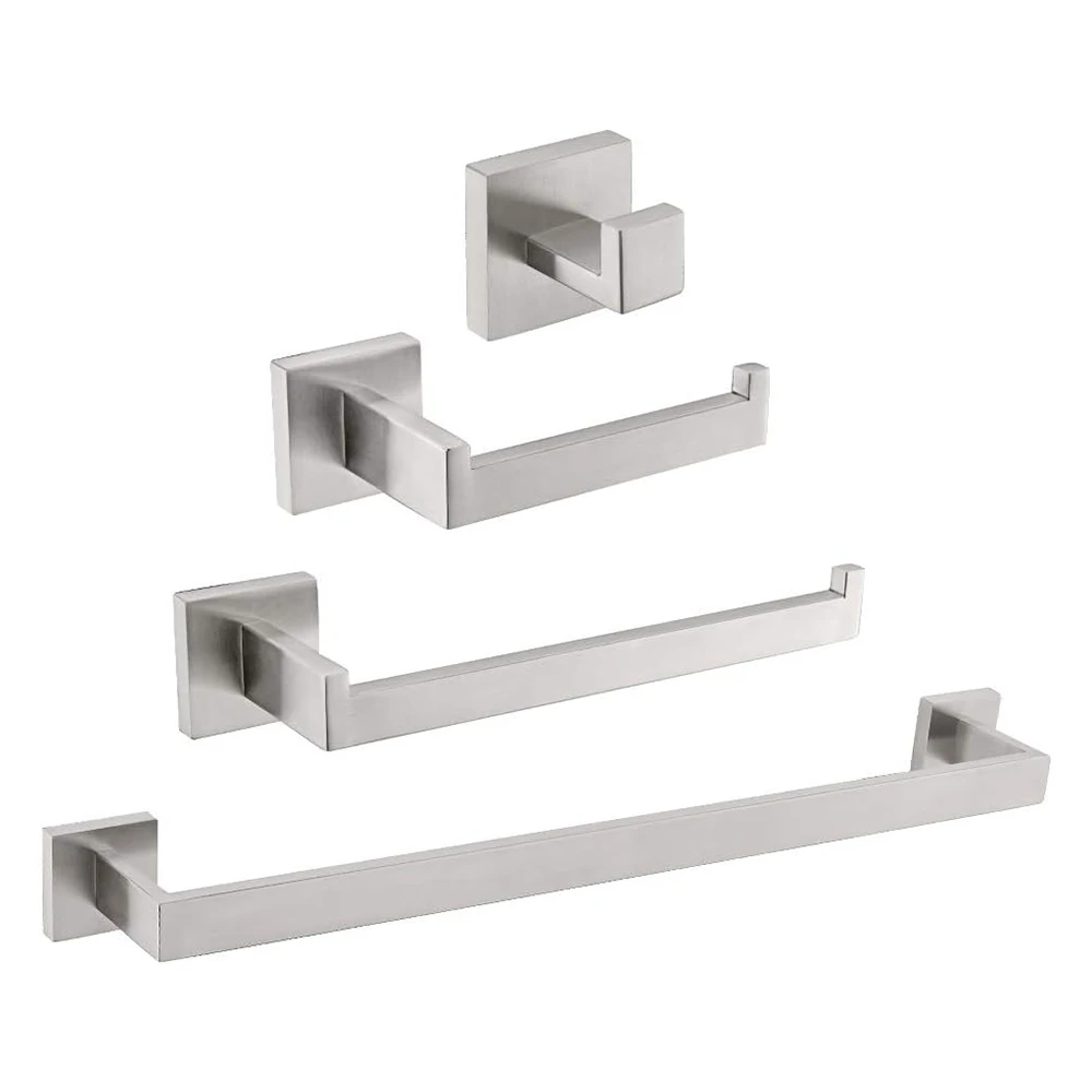 Brush Nickel Finished Stainless Steel Wall Mounted Bathroom Accessories Design