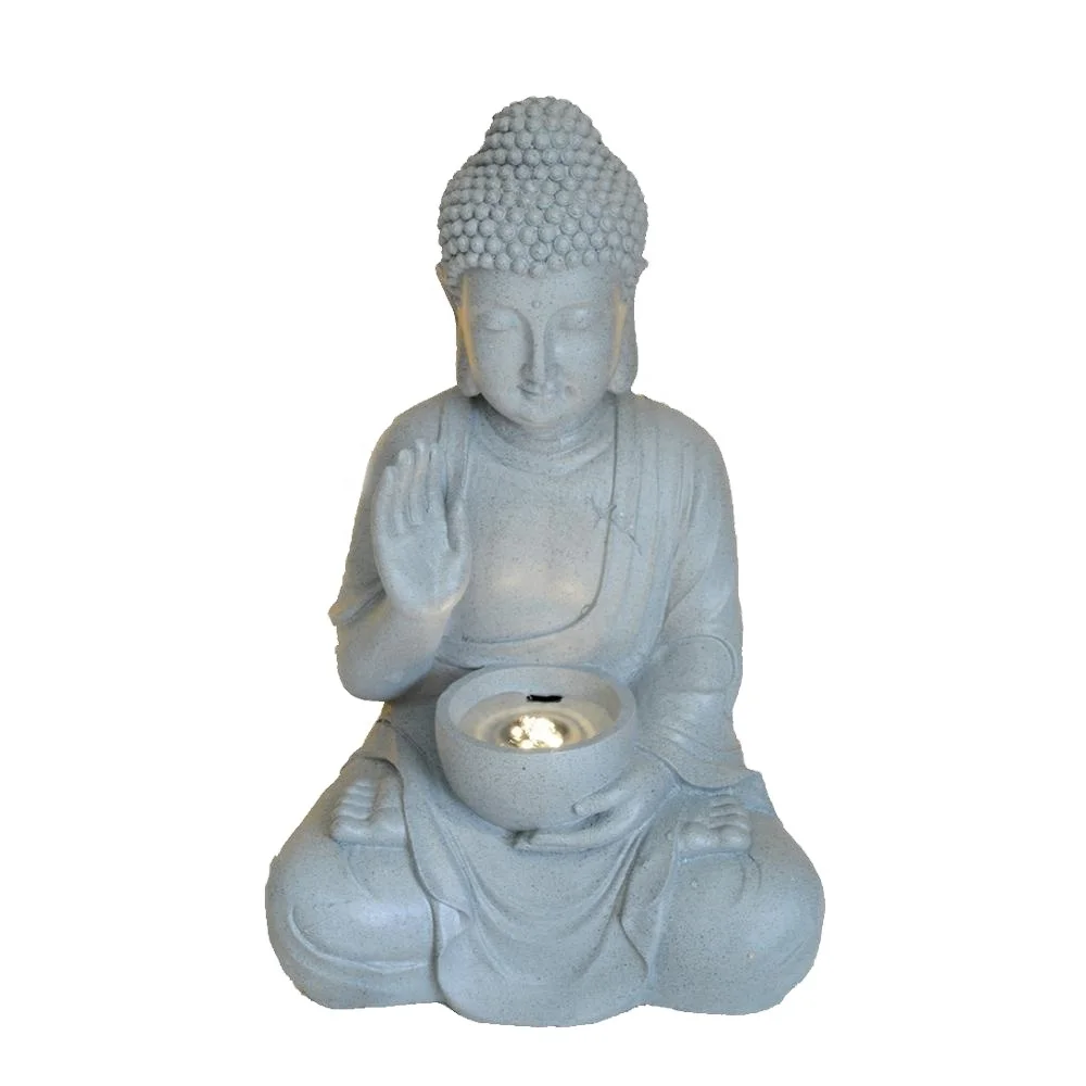 
New arrival resin buddha design indoor water fountain interior water fountains polyresin decoration 