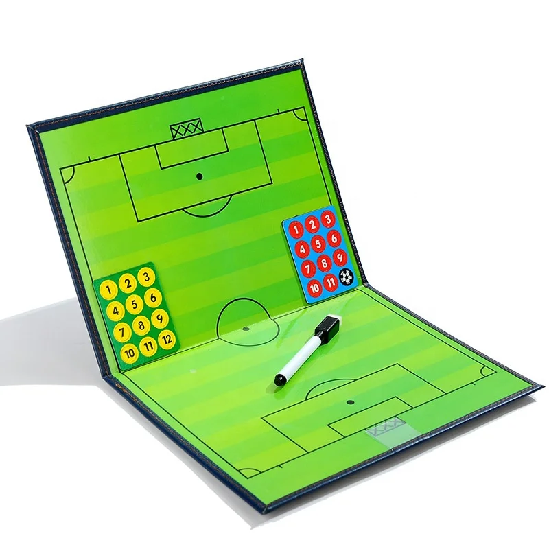 
Foldable Magnetic Soccer Referee Tactical Football PVC Clipboard Coaching Board 
