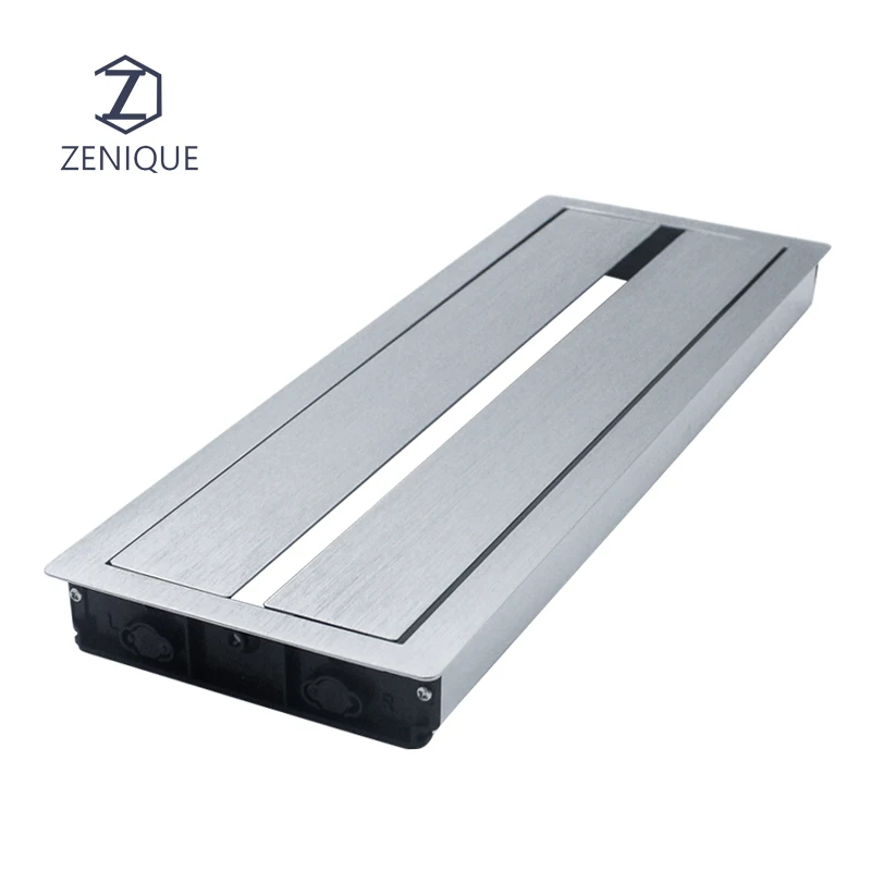 Conference Table Cable Grommets Hole Cover Dual Sided Brush Wire Cord Management Desk Cable Organizer Manager
