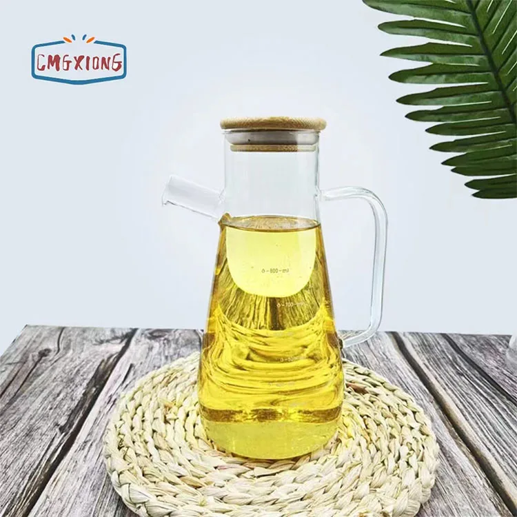 Wholesale 900ml Glass Cooking Olive Oil Pot Seasoning Salt Sugar Sealed Condiment Jar Kitchen Storage Container