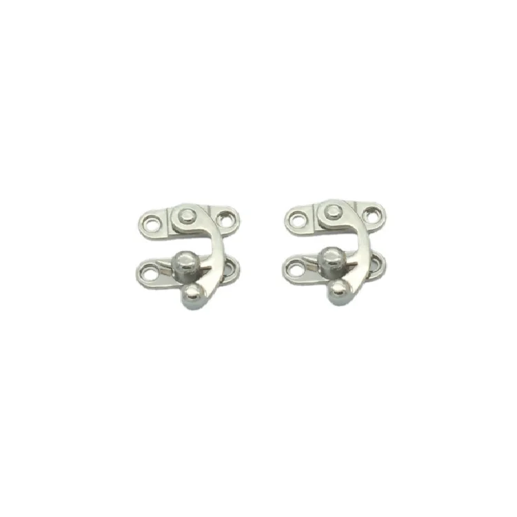 chrome nickel color ox horn latches catches lock for wooden case cigar box clasp for humidor 28x33mm