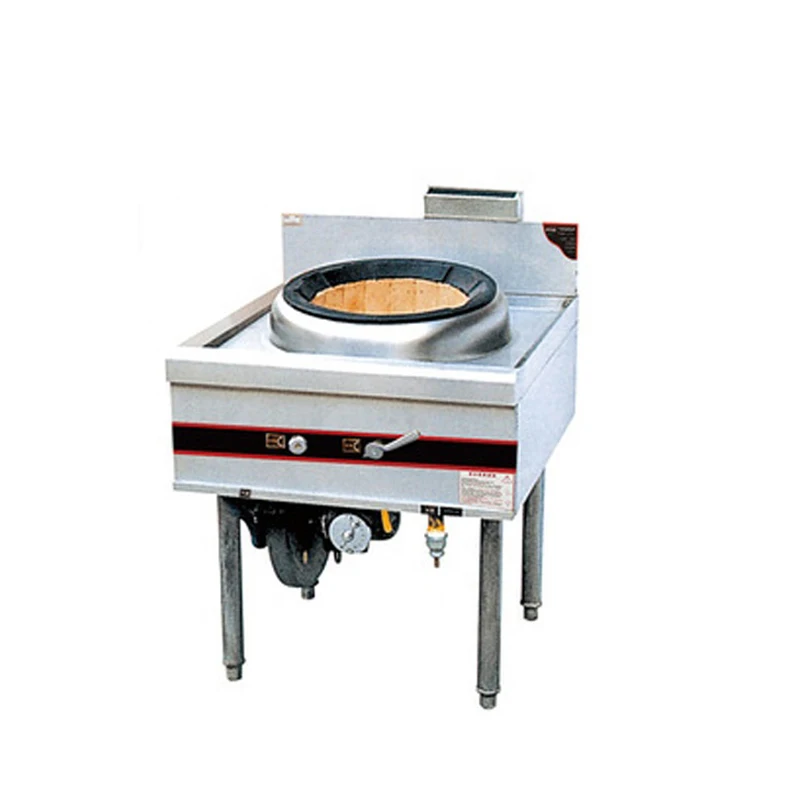 2 Burner Gas Stove Commercial Fast Food Cooking Equipment Stainless Steel Kitchen