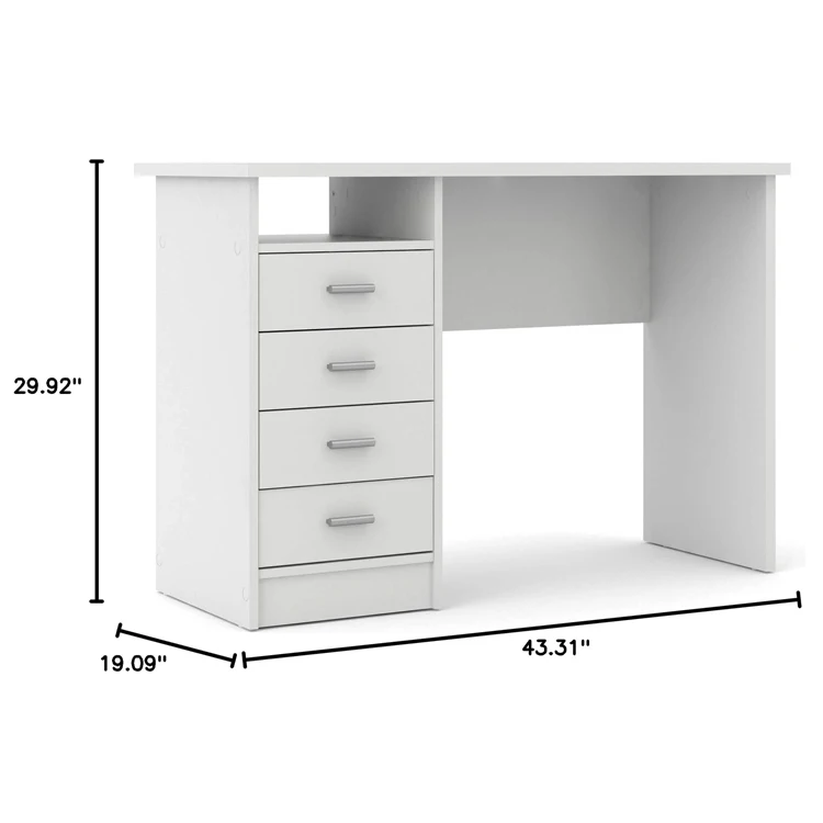 Home Office Wooden Storage Drawer Study Schreibtisch Escritorio Writing Computer PC Laptop Gaming Work Workstation Desk Table