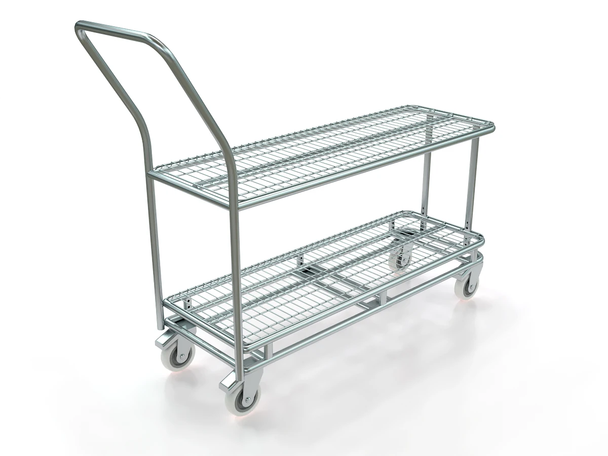wholesale retail custom color large capacity hand push hypermarket equipment supermarket shopping cart trolley with wheels