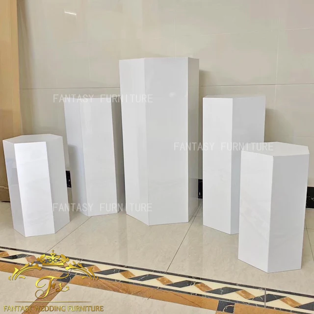 Round Pillars Display Acrylic Wedding Flower