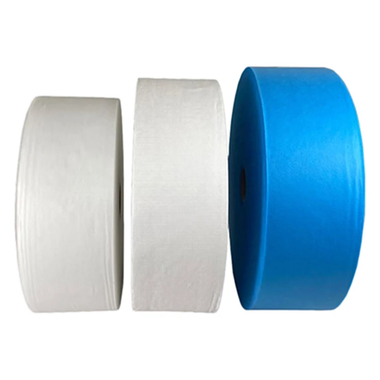 3 Ply Mask Materials BFE99 100%PP Spunbons S SS SSS SMS Meltblown Non Woven Fabric Rolls