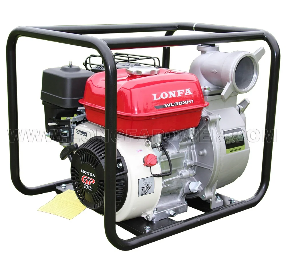 Motobomba 3 Inch 3Inch Portable High Pressure Powered By Honda 160 Gasoline Petrol Engine Water Pumps For Agriculture Irrigation