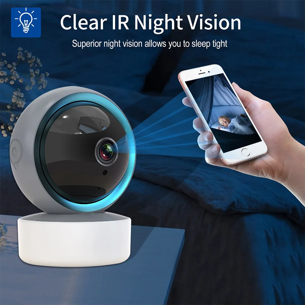 5MP Tuya Wi-Fi камера слежения видеонаблюдения HD ночное видение двухстороннее аудио Авто облако умный дом